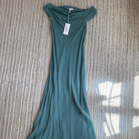 Reformation Costanza Dress in Verdigris NWT Size XS - Picture 2 of 6